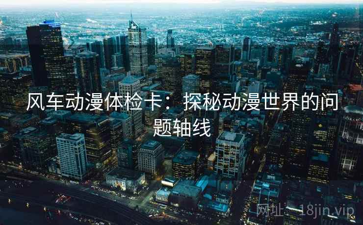 风车动漫体检卡：探秘动漫世界的问题轴线